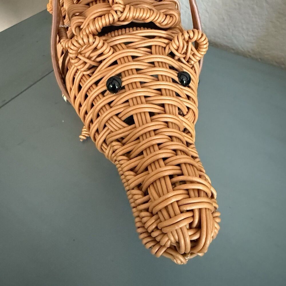 Tommy Bahama Viral Woven Crocodile Alligator Clutch Novelty Bag NWT - Picture 9 of 9